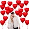 50-Pack 10in Red Heart Latex Balloons – Party Decor for Valentine’s Day, Wedding & Birthday